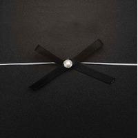 Black Satin Bow Pearl Elastic Trim Pack