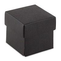 Black Square Favour Box with Lid