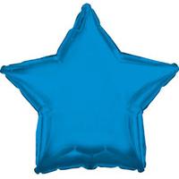 Blue Metallic Star Foil Balloon