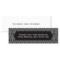 Black and Gold Opulence Small Rectangular Tag