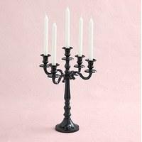 black 5 arm medium wedding candelabra