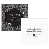 Black and Gold Opulence Square Tag