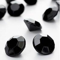 black diamante table gems 100g mixed size value pack black