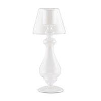 Blown Glass Votive Candle Holder with Lamp Silhouette - Tall