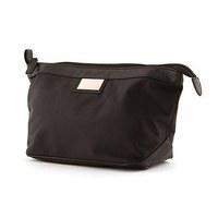 Black Nylon / PVC Shaving Travel Bag