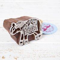 blockwallah stamp playful elephant 368695