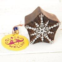 blockwallah stamp delicate snowflake 359843