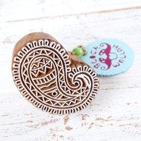 blockwallah stamp pearly paisley 368776