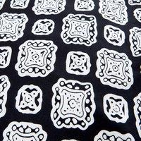 black and white print 93 percent polyester and 7 percent elastane 2m f ...