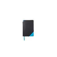 black bright blue medium jotzone with pen blank paper