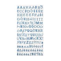 Blue Glittering Alphabet Stickers