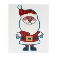 Bling Santa Glitter Sticker