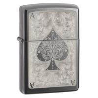 black ice ace filigree zippo lighter