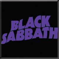 Black Sabbath Purple Wavy Writing Steel Fridge Magnet (ro)