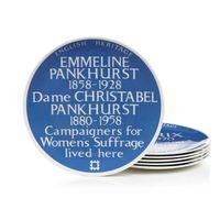Blue Plaque Plate Emmeline & Dame Christabel Pankhurst