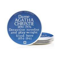 blue plaque plate dame agatha christie