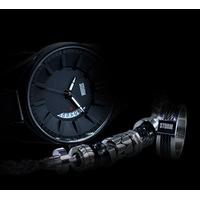 blackout myon and tyro mens stainless steel watch and jewellery set