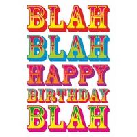 Blah, Blah, Blah | Birthday Card