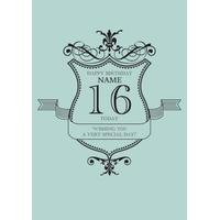 Blue Special Day | 16th Birthday Card