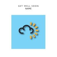 Black Cloud | Personalised Get Well Card