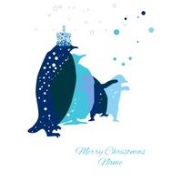 Blue Penguins | Christmas Card