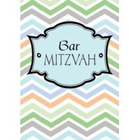 Blue | Bar Mitzvah Card