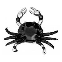 black ceramic crab