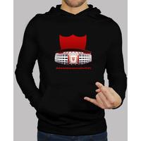 black sweatshirt stadium man