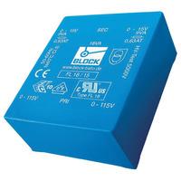 Block FL 6/12, 6 VA low profile PCB transformer 2 x 115 V to 2 x 12 V