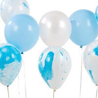 Blue Marble Mix Balloons