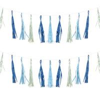 Blue Party Tassels