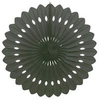 Black Decorative Paper Fan