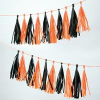 Black and Orange Party Tassels