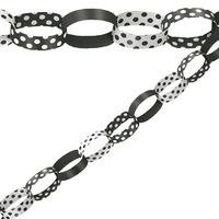 Black Polka Party Paper Chains