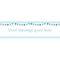 Blue Bunting Personalised Banner