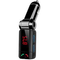 Bluetooth Handsfree Car Kit Bluetooth 3.0, FM Transmitter, Dual USB Car Charger, MP3 Player