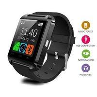 Bluetooth Smart Watch With Built In Speaker and Microphone for IOS and Android - Black