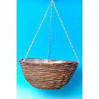 Black Rattan Basket (16\")