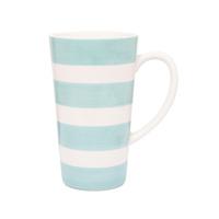 Blue Stripe Latte Mug