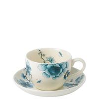blue bird teacup saucer gift boxed