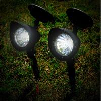 black solar spotlights 2 pack 19278