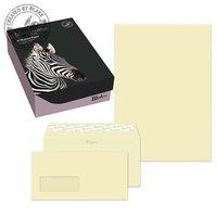 Blake Premium Business (A4) 210mm x 297mm 120gsm Wove Paper (Vellum) Pack of 250 Sheets and Pack of 50 Wallet Peel and Seal (DL) Wove 120gsm Envelopes