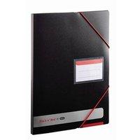 black n red by elba polypropylene display book opaque