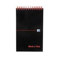 Black n Red Wirebound Reporters Notebook (Pack of 5)
