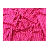 Blossom String Print Stretch Cotton Jersey Knit Dress Fabric Pink