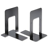 Black Metal Book Ends (180 mm) (2 Pack)