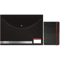 Black n Red Snap Wallets Pack of 5 Buy 4 Get FOC Black n Red A4 Hard