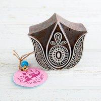 Blockwallah Stamp - Paisley With Leaves 368735