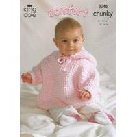 blanket jacket cape and rabbit in king cole comfort chunky 3046