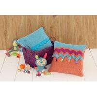blankets and cushion covers in sirdar snuggly snowflake chunky and snu ...